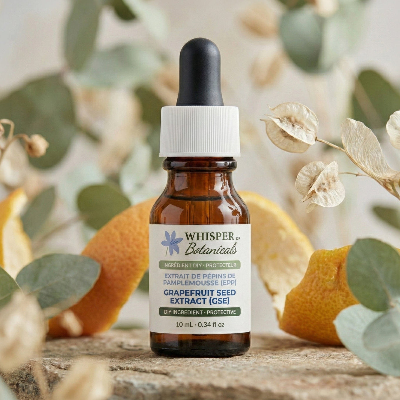 Whisper of Botanicals - Grapefruit Seed Extract (GSE) - 10 mL (0.34 fl oz)