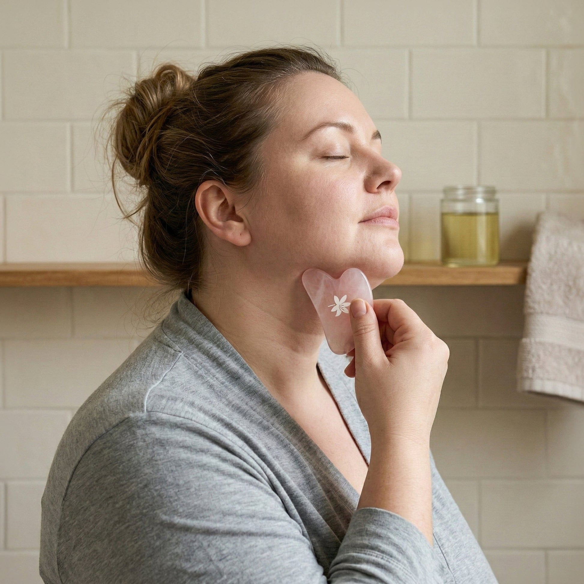 Whisper of Botanicals - Rose Quartz Gua Sha